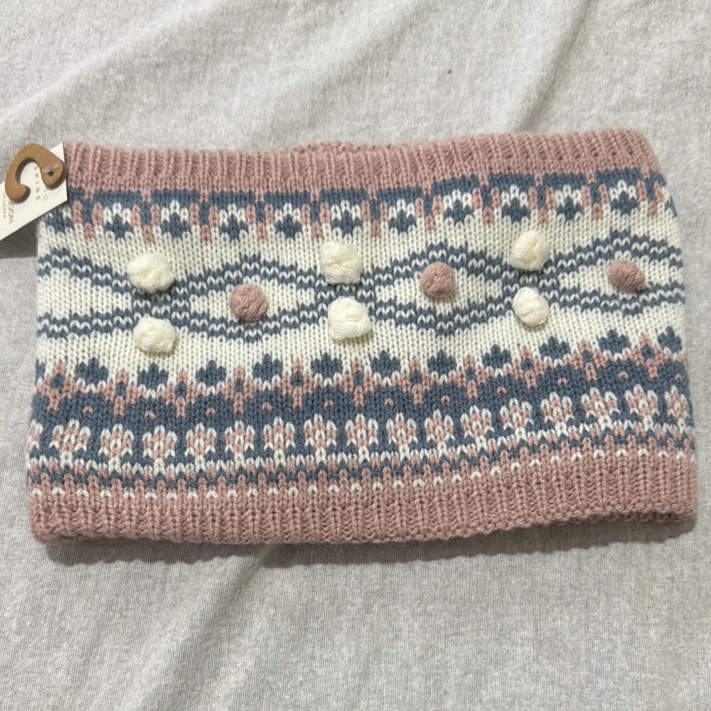 Monsoon Pink and Blue Knit Headband